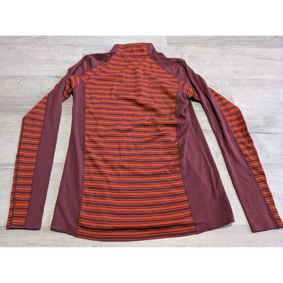 Ibex Sweater Men's Sz M Merino Wool 1/4 Zip Woolies 2 Base Layer Striped READ - Picture 6 of 8